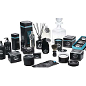 Castelbel Black Edition sprchový gél 100 ml + toaletná voda 10 ml + telové mlieko 100 ml + toaletné mydlo 40 g + uteráčik 30 x 32 cm + uzatvárateľný obal, cestovná kozmetická sada pre mužov