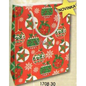 Nekupto Darčeková papierová taška 23 x 18 x 10 cm Vianočný 1708 30 WBM