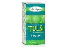 Dr. Popov Tulsi bazalka posvätná s mätou čaj podporuje prirodzený imunitný systém, vitalitu, stres 30 g, 20 nálevových sáčkov á 1,5 g