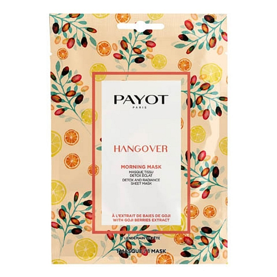 Payot Morning Hangover Masque Detoxikačný rozjasňujúci látková maska 15 kusov x 19 ml