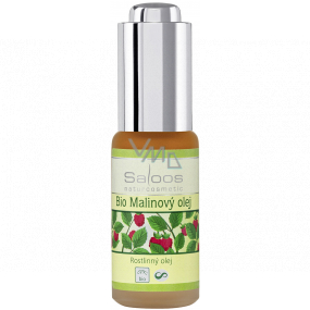 Saloos Bio Malinový pleťový olej lisované za studena, hydratačné a upokojujúce vylepšuje zdravý vzhľad pokožky 20 ml