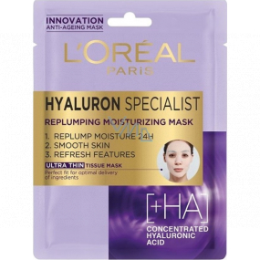 Loreal Paris Hyaluron Specialist hydratačná textilné pleťová maska 30 ml