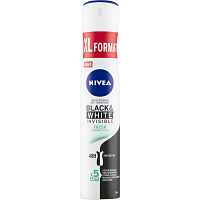 Nivea Black & White Invisible Fresh antiperspirant dezodorant sprej pre ženy 200 ml