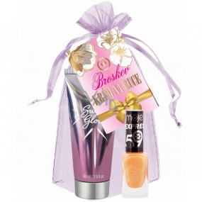 Moja Lila krém na ruky 60 ml + Expres lak na nechty 59 oranžový 10 ml, kozmetická sada