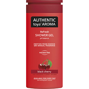 Authentic Toya Aroma Black Cherry sprchový gel, 400 ml