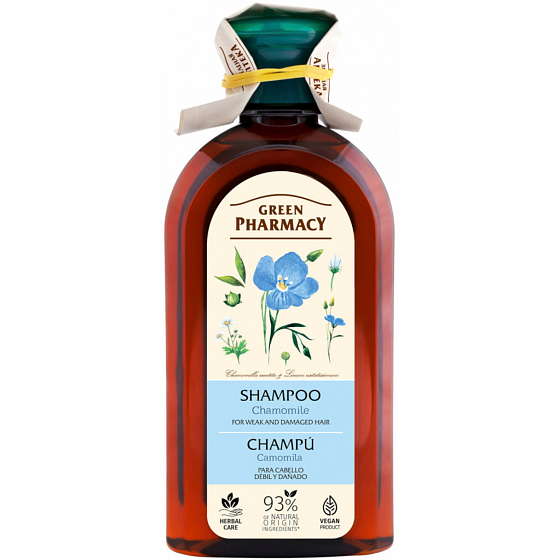 Šampón Green Pharmacy Chamomile na oslabené a poškodené vlasy 300 ml