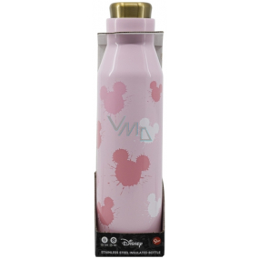 Epee Merch Mickey Mouse Minnie nerezová termo fľaša ružová 580 ml