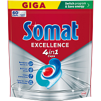 Somat tablety do umývačky Excellence 4v1 60 ks