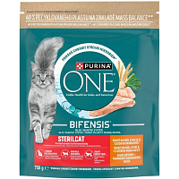 Purina ONE Bifensis Sterilised granule pre mačky s kuracím mäsom a pšenicou, 750 g