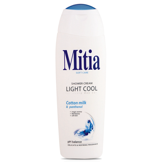 Mitia Soft Care Light Cool krémový sprchový gél 400 ml