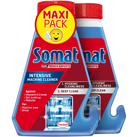 Somat intenzívny čistiaci prostriedok na umývačky riadu 2 x 250 ml