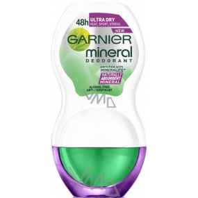 Garnier Mineral Ultra Dry Extracare Heat Šport Stress guličkový dezodorant roll-on pre ženy 50 ml