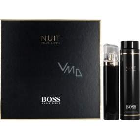Hugo Boss Nuit pour Femme toaletná voda pre ženy 75 ml + telové mlieko 200 ml, darčeková sada