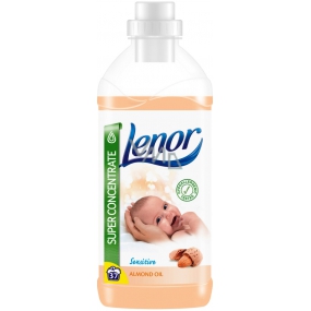 Lenor Sensitive Almond Oil s vône mandlí koncentrovaná aviváž je vhodný pre citlivú detskú pokožku 37 dávok 925 ml