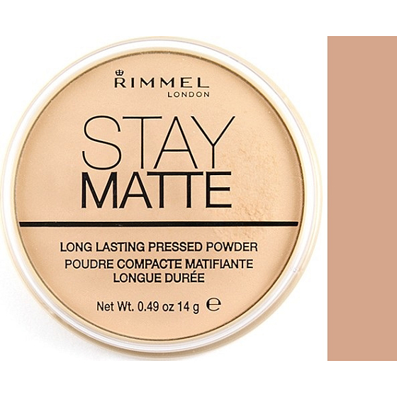 Rimmel London Stay Matte Powder púder 009 Amber 14 g