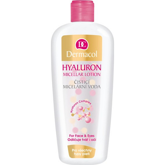Dermacol Hyaluron Cleansing Micellar Lotion čistiaca micelárna voda s kyselinou hyalurónovou 400 ml