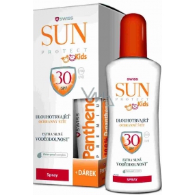 SunProtect Swiss Kids SPF30 sprej na opaľovanie 250 ml + Premium Panthenol 10% After Sun 50 ml