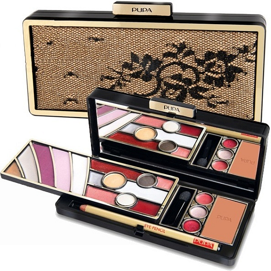 Pupa Clutch Mania Black Lace kozmetická kazeta odtieň 03 18,7 g