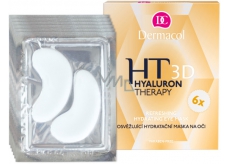 Dermacol Hyaluron Therapy 3D Osviežujúca hydratačná maska na oči 6 x 6 g