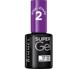 Rimmel London Super Gel Top Coat krycí lak na nechty 001 Transparent 12 ml