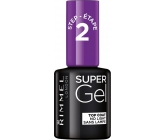 Rimmel London Super Gel Top Coat krycí lak na nechty 001 Transparent 12 ml