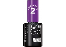 Rimmel London Super Gel Top Coat krycí lak na nechty 001 Transparent 12 ml