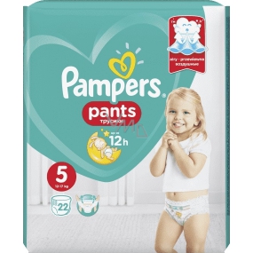 Pampers Pants 5 Junior 12-17 kg plienkové nohavičky 22 kusov