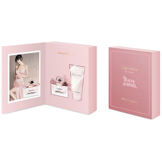 Salvatore Ferragamo Signorina toaletná voda pre ženy 50 ml + telové mlieko 100 ml, darčeková sada
