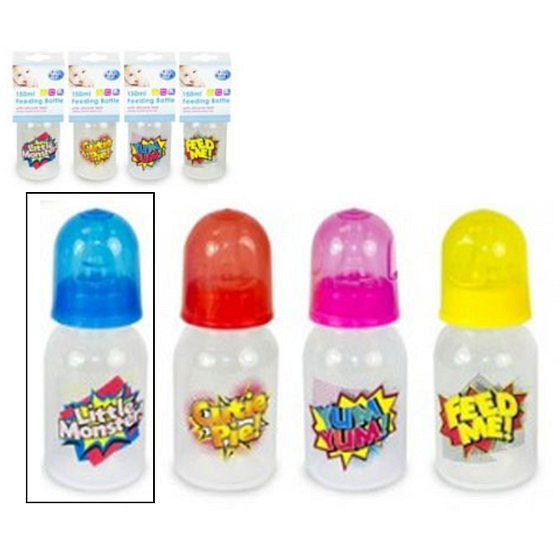 First Steps Slogan 0+ dojčenská fľaša modrá 150 ml