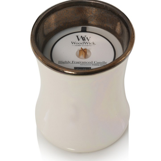 Woodwick Floral Nights Smoked Jasmine - Dymový jazmín vonná sviečka s dreveným knôtom a viečkom sklo malá 85 g Limited 2019
