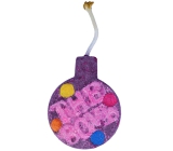 Bomb Cosmetics Fialový nezbedník - Fizzy Rascal Watercolours Šumivý balistik do kúpeľa vytvára paletu farieb vo vode 150 g