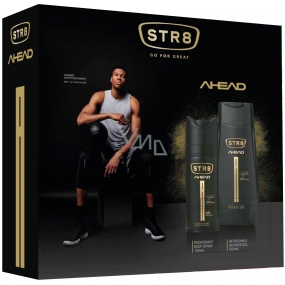 Str8 Ahead dezodorant sprej pre mužov 150 ml + sprchový gél 250 ml, kozmetická sada