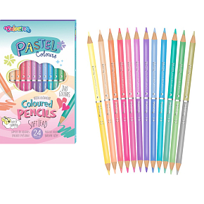 Colorino Pastelky pastel obojstranné 12 kusov / 24 farieb