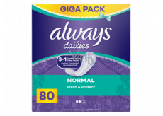 Always Dailies Fresh & Protect Normal s jemnou vôňou slipové intímne vložky 80 kusov
