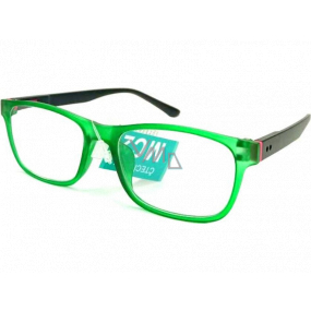 Berkeley Čítacie dioptrické okuliare +3,0 plast zelené, čierne bočnice 1 kus MC2184