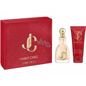 Jimmy Choo I Want Choo parfumovaná voda pre ženy 60 ml + telové mlieko 100 ml, darčeková sada pre ženy