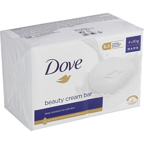 Dove tuhý mydlo Original Beauty Cream Bar, 4× 90 g