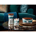 WoodWick Trilogy Icy Woodland - Ľadový les vonná sviečka s dreveným knôtom a viečkom sklenená lodička 453 g