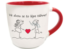 Valentínsky hrnček Nekupto Pre dvoch je to lepšie! 360 ml