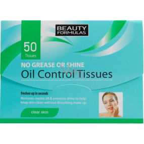 Beauty Formulas Oil Control Tissues Anti-grease Papers 50 ks