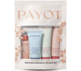 Payot Nue Čistiaca micelárna voda 20 ml + Source Adaptogen Adaptogen Hydratačný krém 15 ml + Rituel Douceur Jemný telový krém 20 ml + Rituel Douceur Jemné hydratačné telové mlieko 25 ml, kozmetická sada