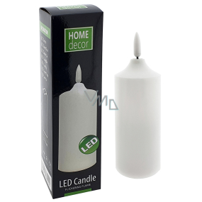 Home Decor Biela LED sviečka HD-104 14,5 cm