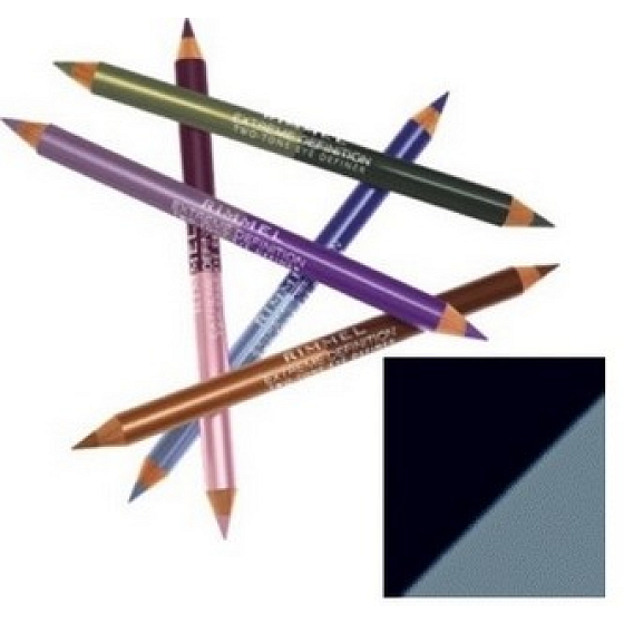 Rimmel London Extreme Definition Duo Tone ceruzka na oči odtieň 001