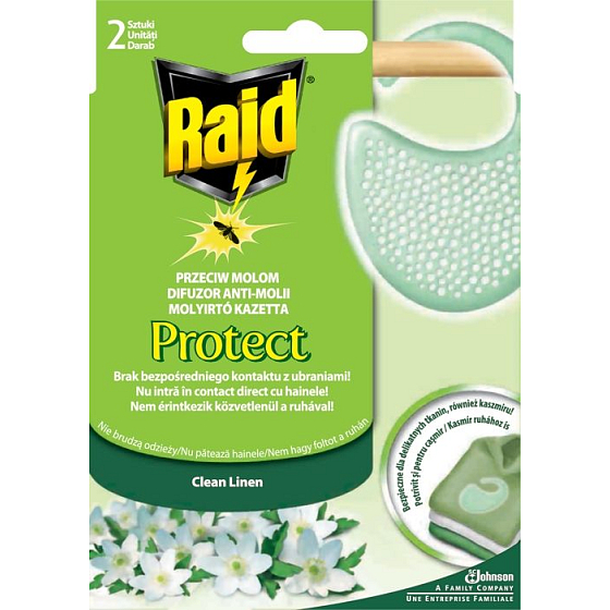 Raid Protect vôňa čistoty proti moliam 2 kusy