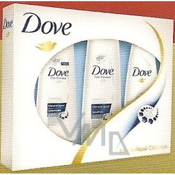Dove Intense Repair šampón 250 ml + kondicionér 200 ml + sprchový gél 250 ml, kozmetická sada