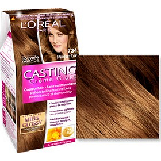 Loreal Paris Casting Creme Gloss Farba na vlasy 734 medový jantár
