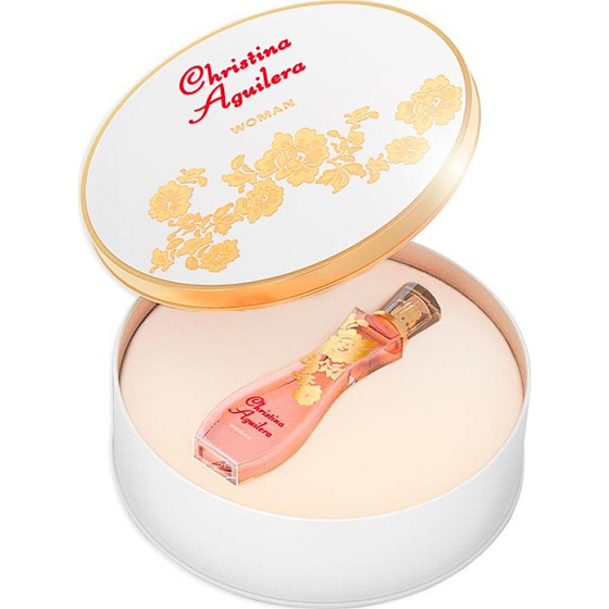 Christina Aguilera Woman toaletná voda 30 ml + plechová krabička, darčeková sada