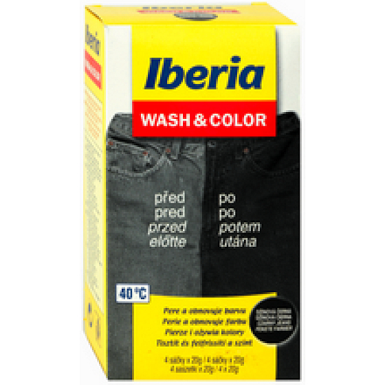 Iberia Wash & Color džínsová čierna 80 g