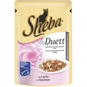 Sheba Duett kapsička s lososom 85 g