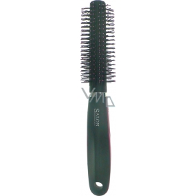 Salon Professional Brush kefa na vlasy okrúhly čierno-ružový 22,5 cm 40270